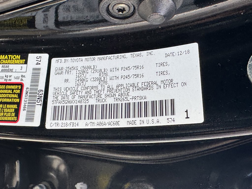 2019 Toyota Tacoma SR - Photo 30
